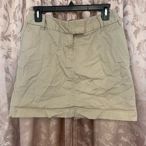 Khaki mini skirt